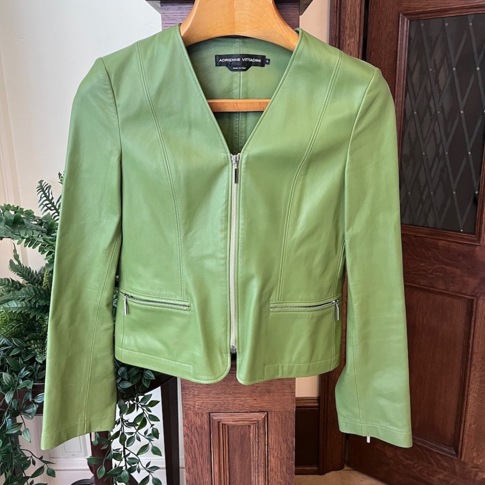 Leather Adrienne Vittadini Jacket
